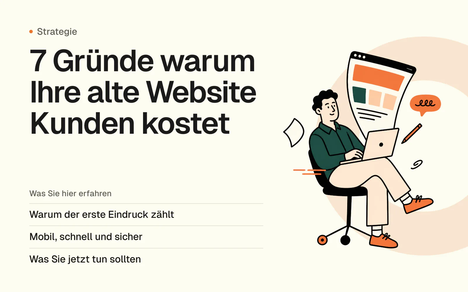 7 Gründe warum Ihre alte Website Kunden kostet