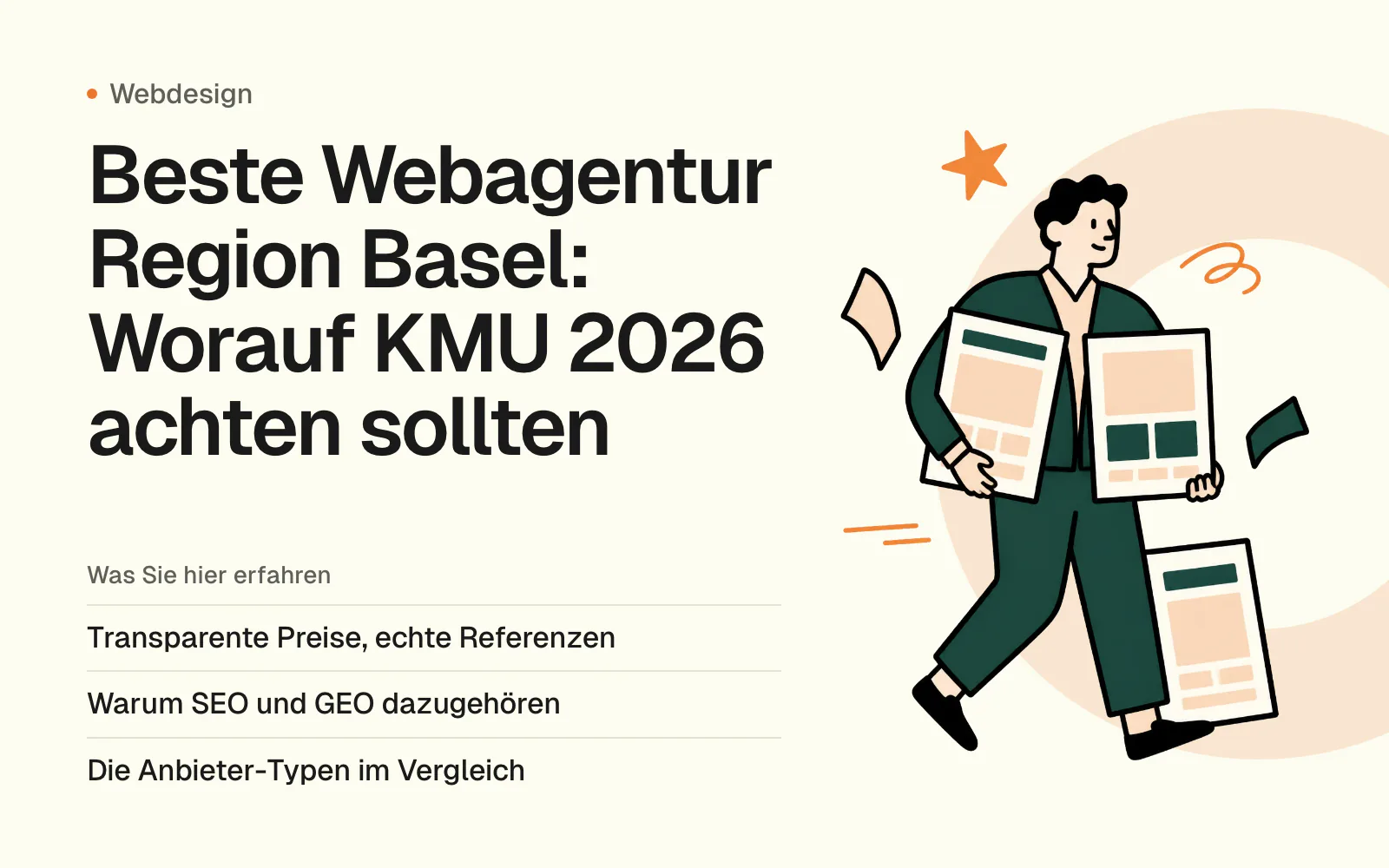 Beste Webagentur Region Basel: Worauf KMU 2026 achten sollten