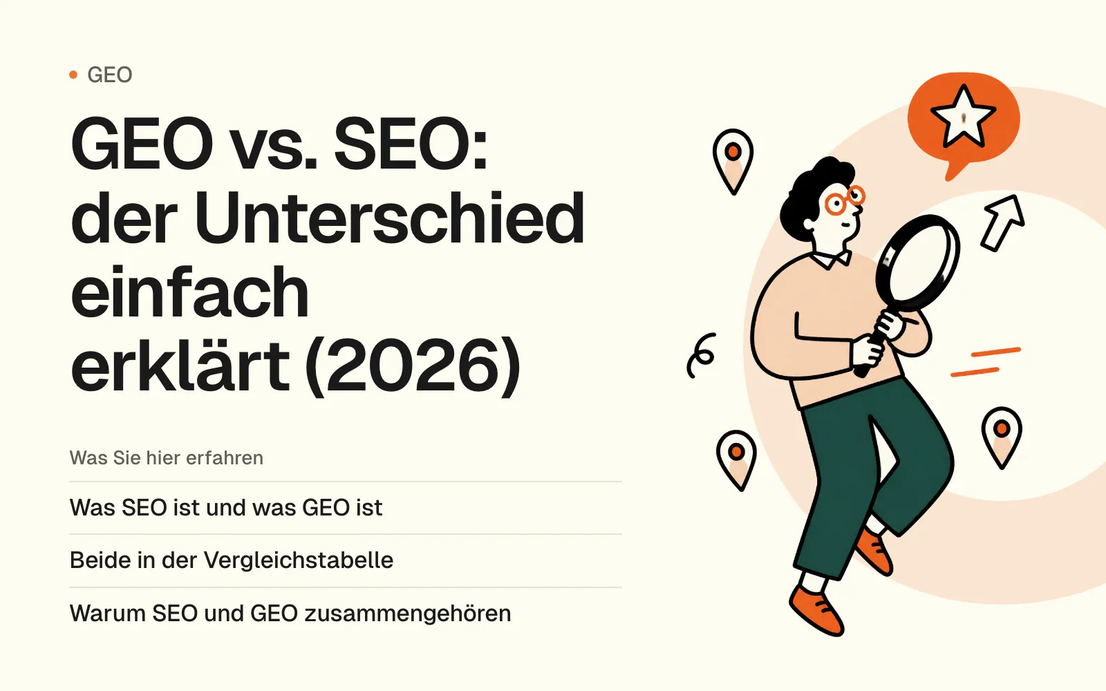 GEO vs. SEO: der Unterschied einfach erklärt (2026)
