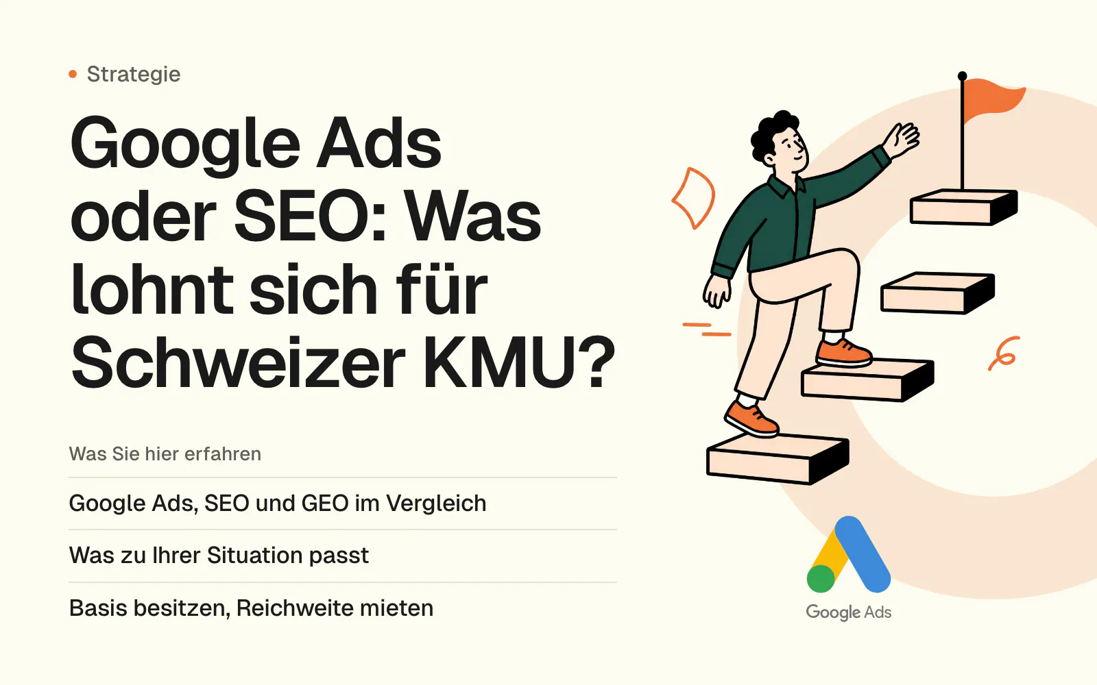 Google Ads oder SEO: Was lohnt sich für Schweizer KMU?