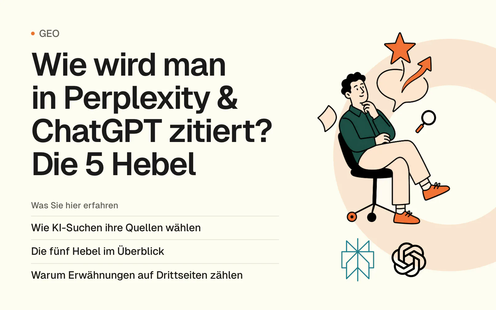 Wie wird man in Perplexity & ChatGPT zitiert? Die 5 Hebel