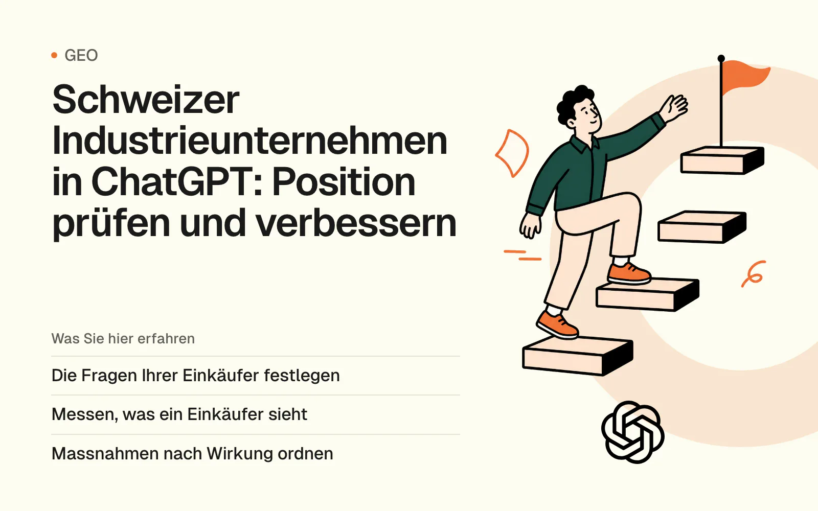 Schweizer Industrieunternehmen in ChatGPT: Position prüfen und verbessern