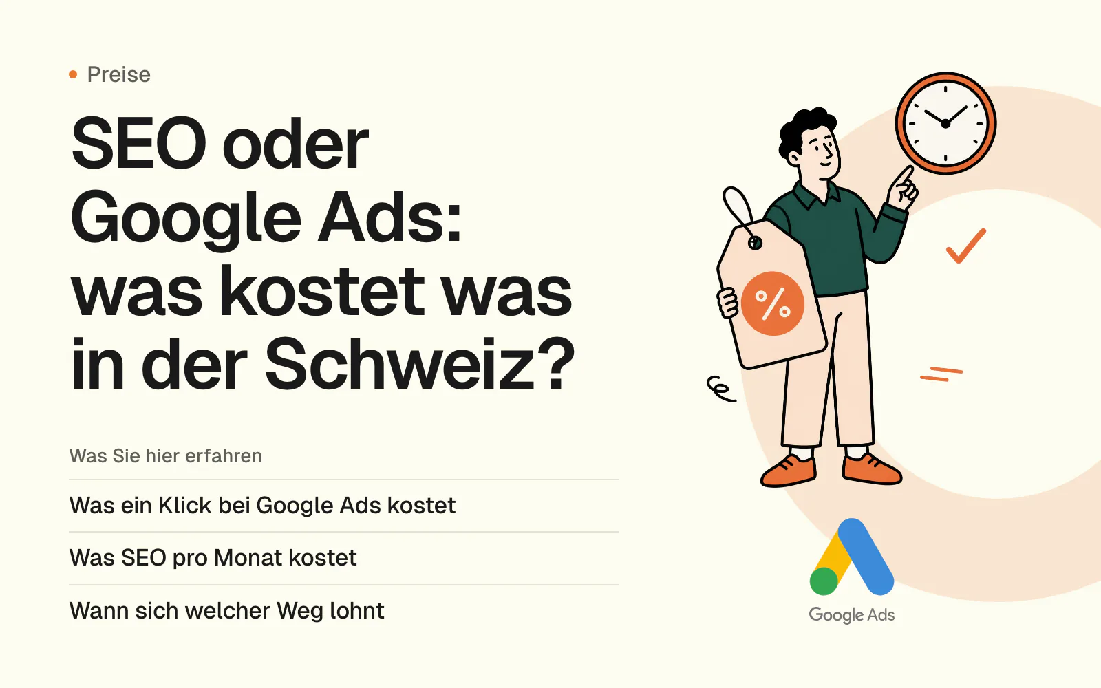 SEO oder Google Ads: was kostet was in der Schweiz?