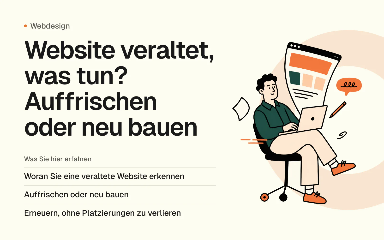 Website veraltet, was tun? Auffrischen oder neu bauen