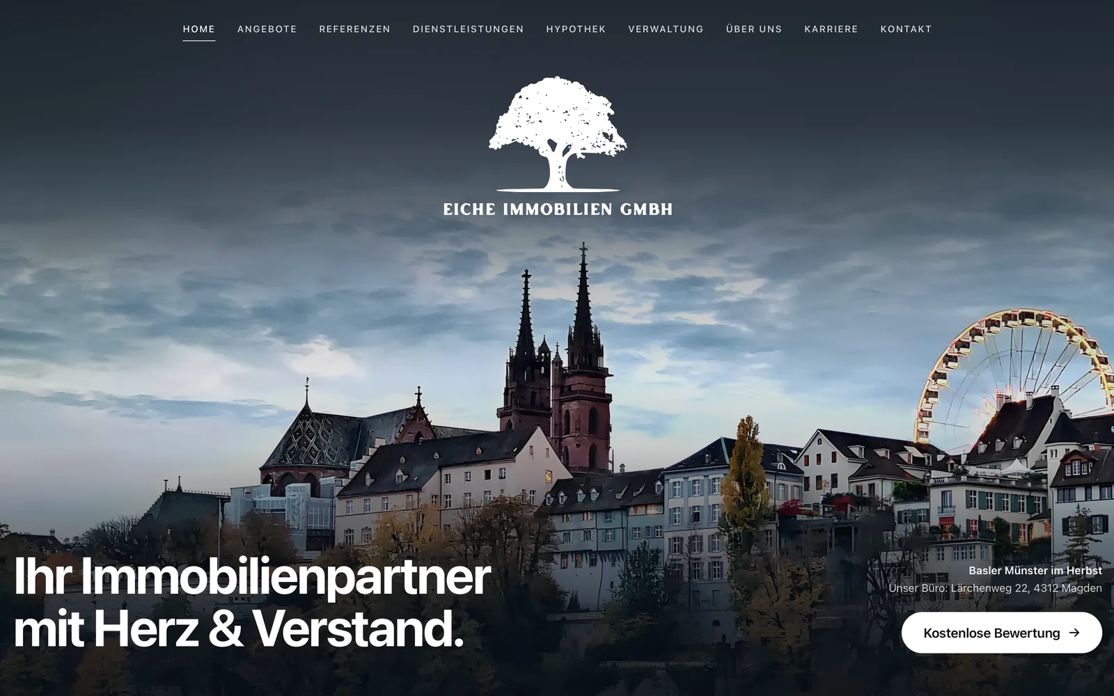 Website von Frascati für Eiche Immobilien