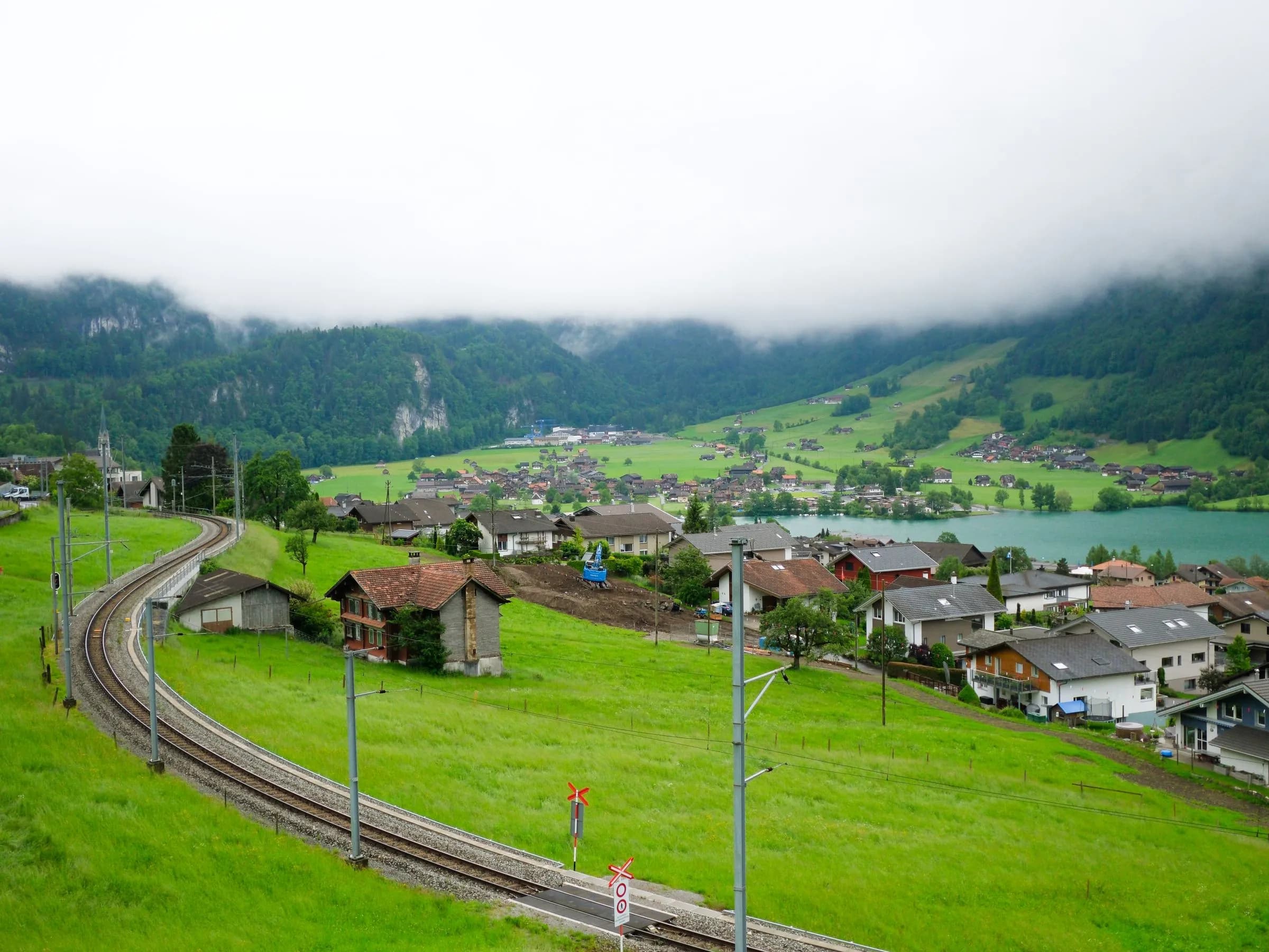 Lungern am Lungerersee im Kanton Obwalden