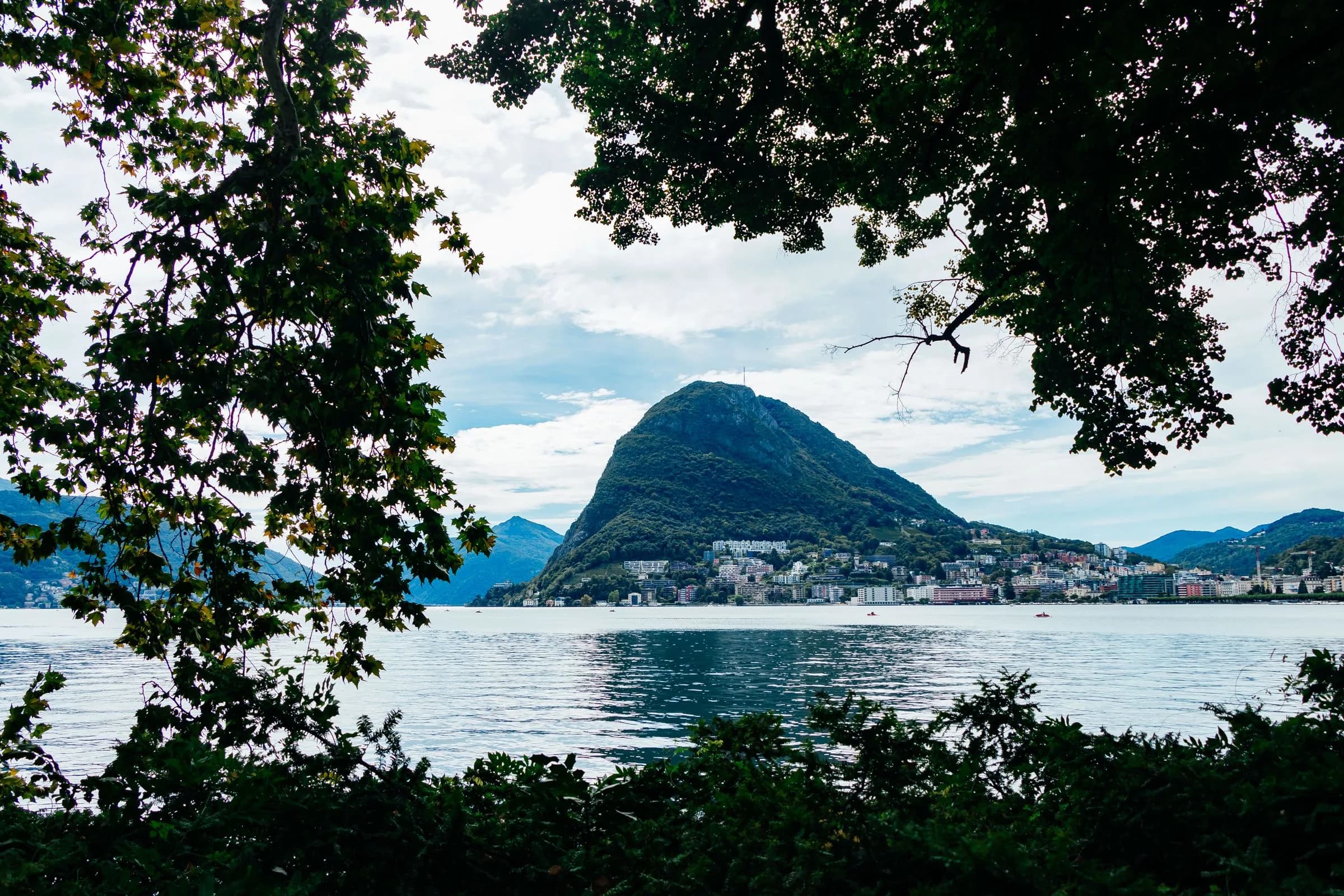 Luganersee von oben