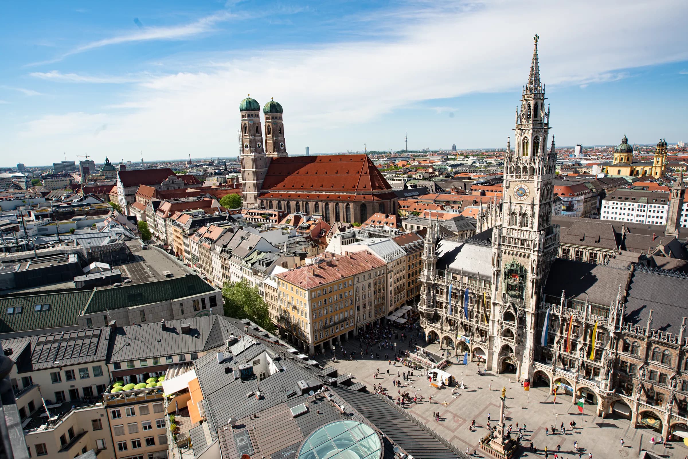 Marienplatz und Frauenkirche in München