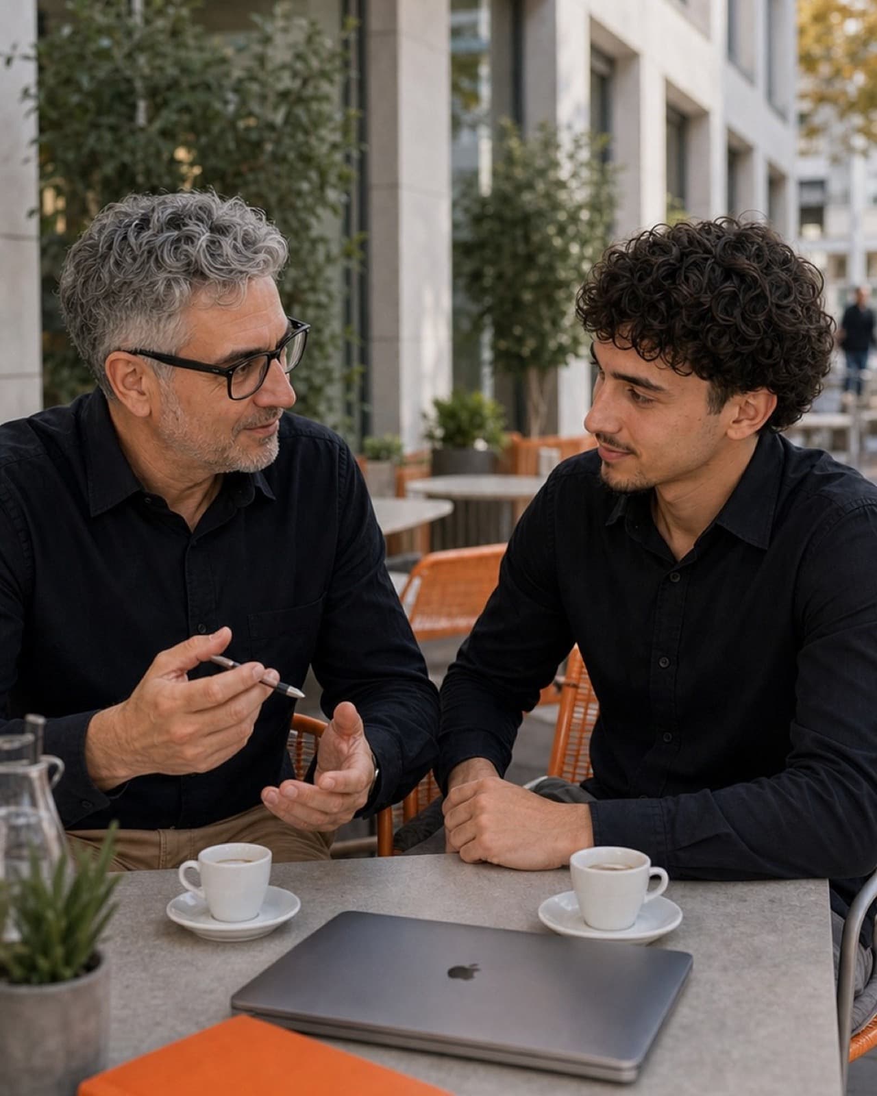 Francesco and Fabiano Frascati in a personal conversation